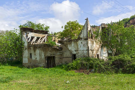 Abandoned houses from the nineteenth century in village of Zlatolist, Blagoevgrad Region, Bulgariaのeditorial素材