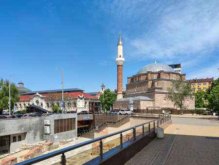 SOFIA, BULGARIA -MAY 5, 2020:  Ruins of ancient Serdica at the center of city Sofia, Bulgaria.のeditorial素材