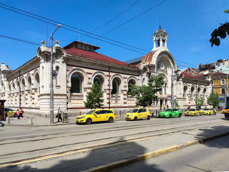 SOFIA, BULGARIA -MAY 5, 2020: Central Market Hall at the center of city of Sofia, Bulgariaのeditorial素材