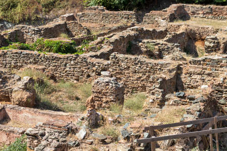 THESSALONIKI, GREECE - SEPTEMBER 22, 2019: Archaeological Excavations in city of Thessaloniki, Central Macedonia, Greeceのeditorial素材
