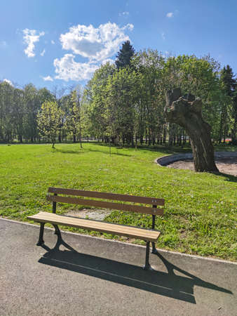 SOFIA, BULGARIA - APRIL 27, 2020: Spring view of South Park in city of Sofia, Bulgariaのeditorial素材