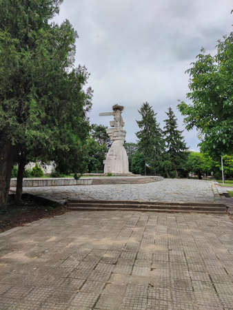 TSALAPITSA, BULGARIA - JULY 16, 2020: Anti-fascist monument at Center of village of Tsalapitsa, Plovdiv Region, Bulgariaのeditorial素材