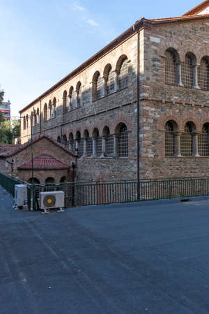 THESSALONIKI, GREECE - SEPTEMBER 22, 2019: Ancient Byzantine Church of the Acheiropoietos in the...