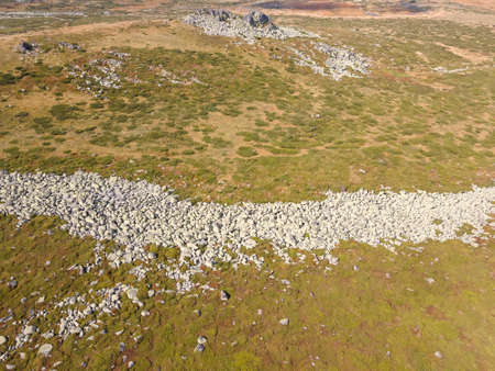 Aerial view of Landscape of Vitosha Mountain, Sofia City Region, Bulgaria