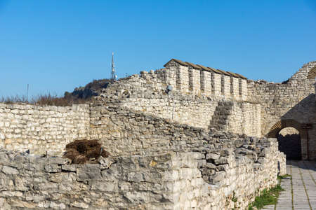 Ruins of medieval fortress in town of Lovech, Bulgariaの写真素材