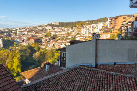 VELIKO TARNOVO, BULGARIA  -NOVEMBER 2, 2020: Amazing Sunrise view of city of Veliko Tarnovo, Bulgariaのeditorial素材