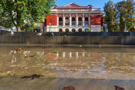 RUSE, BULGARIA -NOVEMBER 2, 2020: State Opera at the center of city of Ruse, Bulgariaのeditorial素材