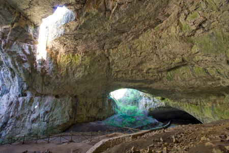 Devetashka cave near Devetaki village, Lovech region, Bulgariaの写真素材