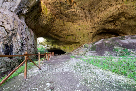 Devetashka cave near Devetaki village, Lovech region, Bulgariaの写真素材