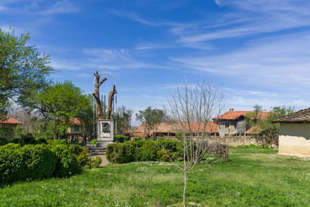 KAKRINA, BULGARIA - APRIL 9, 2014: Museum Kakrinsko Hanche built on the site of the capture of Vasil Levski in Kakrina Village, Lovech Region, Bulgariaのeditorial素材
