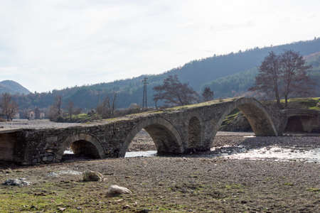 Ancient Roman bridge near village of Nenkovo at Rhodope Mountains, Kardzhali Region, Bulgariaの写真素材