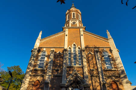 RUSE, BULGARIA - NOVEMBER 2, 2020: St. Paul's from the Cross Catholic Church in city of Ruse, Bulgariaのeditorial素材
