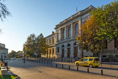 RUSE, BULGARIA -NOVEMBER 2, 2020: Old center in city of Ruse, Bulgariaのeditorial素材