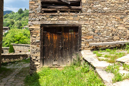 Village of Kovachevitsa with Authentic nineteenth century houses, Blagoevgrad Region, Bulgariaの写真素材