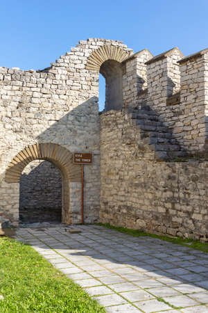 Ruins of medieval fortress in town of Lovech, Bulgariaのeditorial素材