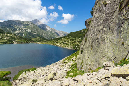 Summer landscape of Fish Banderitsa lake at Pirin Mountain, Bulgariaの写真素材