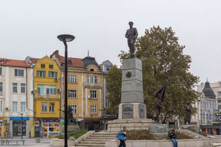 PLEVEN, BULGARIA - NOVEMBER 8, 2020: Panorama of the center of city of Pleven, Bulgariaのeditorial素材