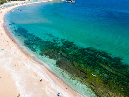 Aerial view of The Driver Beach (Alepu) near resort of Dyuni, Burgas Region, Bulgaria