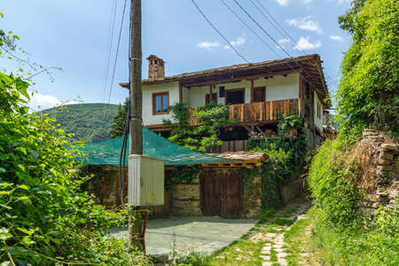 Village of Kovachevitsa with Authentic nineteenth century houses, Blagoevgrad Region, Bulgariaの写真素材
