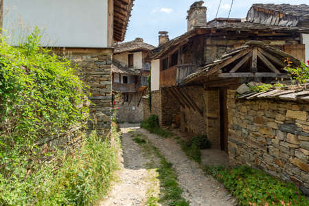 Village of Kovachevitsa with Authentic nineteenth century houses, Blagoevgrad Region, Bulgariaの写真素材