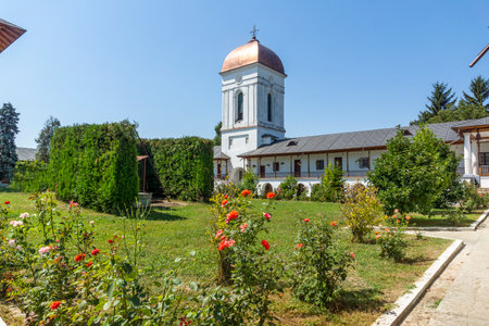 BUCHAREST, ROMANIA - AUGUST 16, 2021: Cernica Monastery near city of Bucharest, Romania