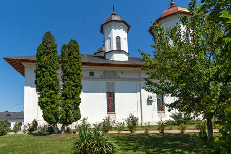 BUCHAREST, ROMANIA - AUGUST 16, 2021: Cernica Monastery near city of Bucharest, Romania