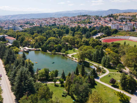 Amazing Aerial view of town of Sandanski, Bulgaria