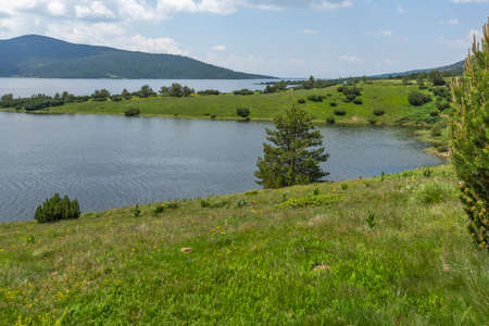 Amazing landscape of Belmeken Dam, Rila mountain, Bulgaria