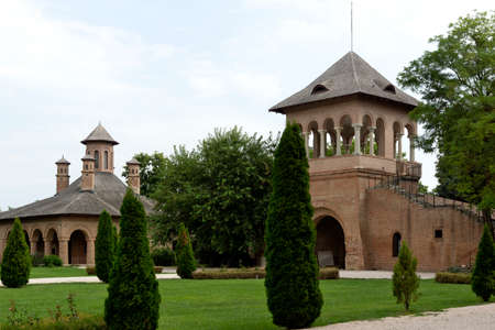 Amazing view of Mogosoaia Palace near city of Bucharest, Romaniaの写真素材