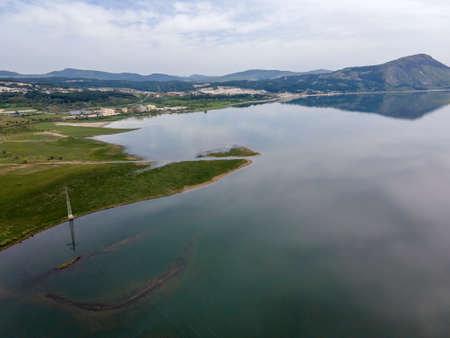 Amazing Aerial view of Studen Kladenets Reservoir, Kardzhali Region, Bulgaria