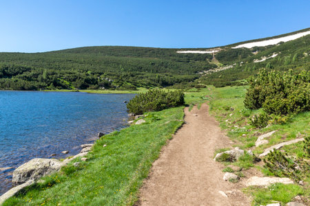 Amazing Summer Landscape of Bezbog Lake, Pirin Mountain, Bulgaria