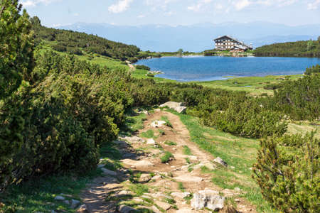 Amazing Summer Landscape of Bezbog Lake, Pirin Mountain, Bulgariaの写真素材