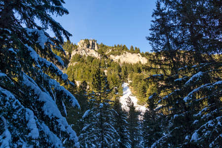 Amazing Winter landscape of Rila Mountain near Malyovitsa peak, Bulgaria