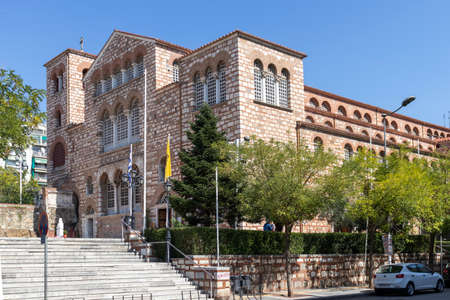 THESSALONIKI, GREECE - SEPTEMBER 22, 2019: Ancient Byzantine Church of Saint Demetrios in city of Thessaloniki, Central Macedonia, Greeceのeditorial素材