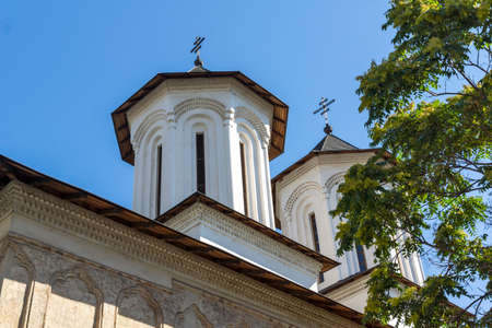 BUCHAREST, ROMANIA - AUGUST 17, 2021: Colta Church at downtown (old town) of city of Bucharest, Romaniaのeditorial素材