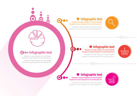 Modern Business Infographic design template - Vector illustrationのイラスト素材