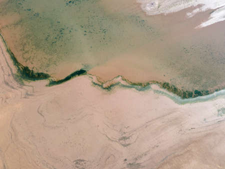 Aerial view of Ogosta Reservoir, Montana Region, Bulgaria