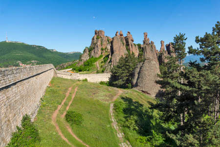 Sunset view of Ruins of Medieval Belogradchik Fortress known as Kaleto, Vidin Region, Bulgariaの写真素材