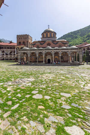 RILA MONASTERY, BULGARIA - JUNE 24, 2021: Orthodox Monastery of Saint Ivan (John) of Rila (Rila...
