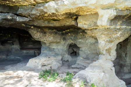 Medieval Albotin Rock Monastery, Vidin Region, Bulgariaの写真素材