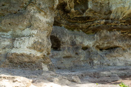 Medieval Albotin Rock Monastery, Vidin Region, Bulgariaの写真素材