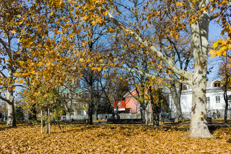 SOFIA, BULGARIA - NOVEMBER 11, 2021:  Amazing Autumn view of center of city of Sofia, Bulgariaのeditorial素材