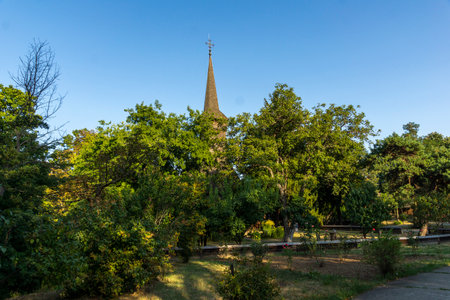 BUCHAREST, ROMANIA - AUGUST 17, 2021: Dimitrie Gusti National Village Museum in city of Bucharest, Romaniaのeditorial素材