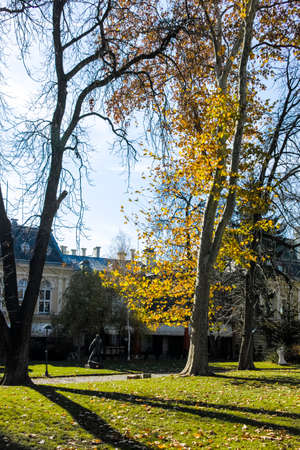 SOFIA, BULGARIA - NOVEMBER 11, 2021: Amazing Autumn view of center of city of Sofia, Bulgariaのeditorial素材