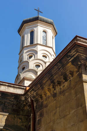 RUSE, BULGARIA -AUGUST 15, 2021: Holy Trinity Orthodox Church at the center of city of Ruse,...