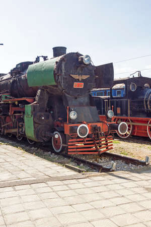 RUSE, BULGARIA -AUGUST 15, 2021: Building of National Museum of Transport and Communications at the center of city of Ruse, Bulgariaのeditorial素材