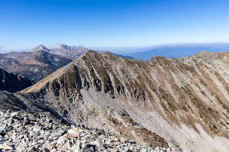 Amazing Landscape of Pirin Mountain near Polezhan Peak, Bulgariaの写真素材
