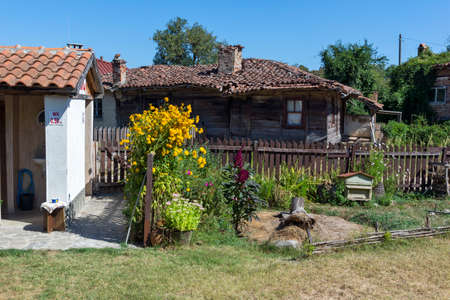 Old Houses from the nineteenth century in the historic village of Brashlyan, Burgas Region, Bulgariaの写真素材