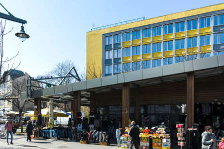 SOFIA, BULGARIA -FEBRUARY 25, 2022: Ladies' bazzar former Georgi Kirkov market at the center of city of Sofia, Bulgariaのeditorial素材