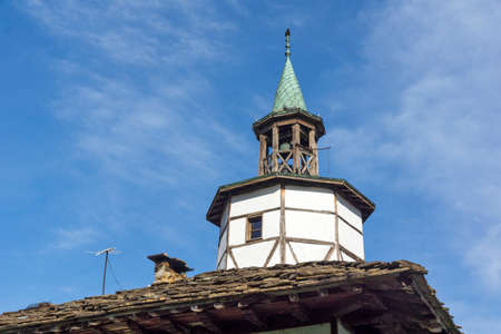 TRYAVNA, BULGARIA - MAY 1, 2021: Typical street and Nineteenth Century Houses house in Old town of...